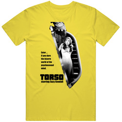 Torso Cult Movie Retro Vintage Daisy Yellow Cotton T Shirt Torso Cult Movie Retro Vintage Daisy Yellow Cotton T Shirt