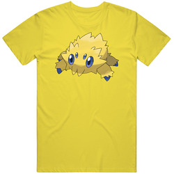 Joltik Pokemon Pig In Retro Vintage Daisy Yellow Cotton T Shirt Joltik Pokemon Pig In Retro Vintage Daisy Yellow Cotton T Shirt