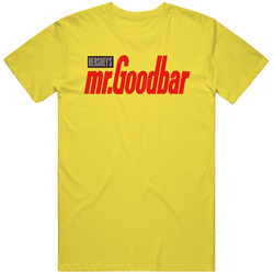 Mr Goodbar Retro Vintage Daisy Yellow Cotton T Shirt