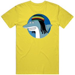 Reggae Shark Tee Retro Vintage Daisy Yellow Cotton T Shirt Reggae Shark Tee Retro Vintage Daisy Yellow Cotton T Shirt