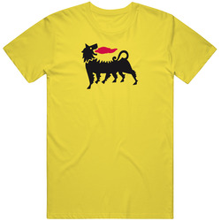 Eni Industry Pig In 3 Retro Vintage Daisy Yellow Cotton T Shirt Eni Industry Pig In 3 Retro Vintage Daisy Yellow Cotton T Shirt