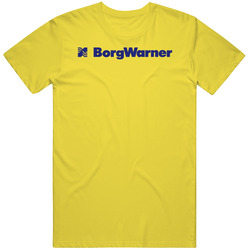 Borg Warner Manufacturing Pig In Retro Vintage Daisy Yellow Cotton T Shirt Borg Warner Manufacturing Pig In Retro Vintage Daisy Yellow Cotton T Shirt