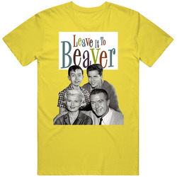 Leave It To Beaver Nostalgic 70s Tv Show Fan Retro Vintage Daisy Yellow Cotton T Shirt Leave It To Beaver Nostalgic 70s Tv Show Fan Retro Vintage Daisy Yellow Cotton T Shirt