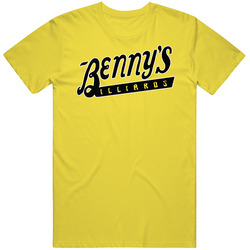 Benny’s Billiards Rumble Fish Retro Vintage Daisy Yellow Cotton T Shirt Benny’s Billiards Rumble Fish Retro Vintage Daisy Yellow Cotton T Shirt