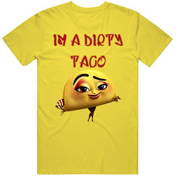 Salma Hayek Teresa Taco Sauasage Party Movie Funny Retro Vintage Daisy Yellow Cotton T Shirt