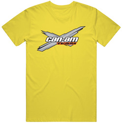 Can-am Team Bright Retro Vintage Daisy Yellow Cotton T Shirt Can-am Team Bright Retro Vintage Daisy Yellow Cotton T Shirt