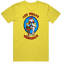 Los Pollos Hermanos Funny Yellow Retro Vintage Daisy Yellow Cotton T Shirt Los Pollos Hermanos Funny Yellow Retro Vintage Daisy Yellow Cotton T Shirt