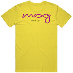 Moxy Hotel Pig In Retro Vintage Daisy Yellow Cotton T Shirt Moxy Hotel Pig In Retro Vintage Daisy Yellow Cotton T Shirt