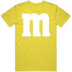 M&m Chocolate Logo Yellow Halloween Costume Retro Vintage Daisy Yellow Cotton T Shirt M&m Chocolate Logo Yellow Halloween Costume Retro Vintage Daisy Yellow Cotton T Shirt