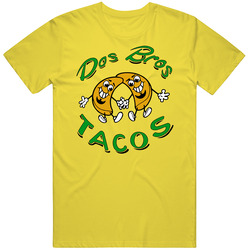 Dros Bross Yellow Retro Vintage Daisy Yellow Cotton T Shirt Dros Bross Yellow Retro Vintage Daisy Yellow Cotton T Shirt