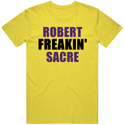 Robert Sacre Freakin Sports Basketball Los Angeles California vintage retro daisy yellow T Shirt Robert Sacre Freakin Sports Basketball Los Angeles California vintage retro daisy yellow T Shirt