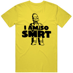 Homer I Am So Smrt Cartoon vintage retro daisy yellow T Shirt Homer I Am So Smrt Cartoon vintage retro daisy yellow T Shirt