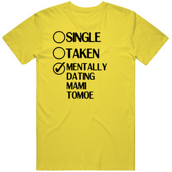 Single Taken Dating Mami Tomoe Puella Magi Madoka Magica vintage retro daisy yellow T Shirt Single Taken Dating Mami Tomoe Puella Magi Madoka Magica vintage retro daisy yellow T Shirt
