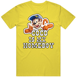 Coco Cocoa The Monkey Pops Cereal vintage retro daisy yellow T Shirt Coco Cocoa The Monkey Pops Cereal vintage retro daisy yellow T Shirt