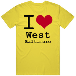 West Baltimore Michigan I Heart Love Daisy vintage retro daisy yellow T Shirt