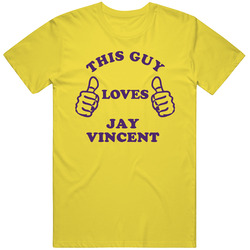 Jay Vincent This Guy Loves Basketball Hockey Baseball Football vintage retro daisy yellow T Shirt Jay Vincent This Guy Loves Basketball Hockey Baseball Football vintage retro daisy yellow T Shirt