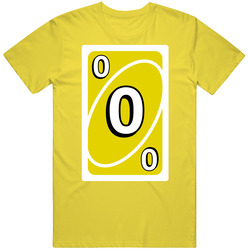 Zero 0 Yellow Uno Card Game Fan Halloween Fancy Dress vintage retro daisy yellow T Shirt Zero 0 Yellow Uno Card Game Fan Halloween Fancy Dress vintage retro daisy yellow T Shirt