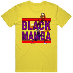 Kobe Bryant Black Mamba Los Angeles vintage retro daisy yellow T Shirt Kobe Bryant Black Mamba Los Angeles vintage retro daisy yellow T Shirt