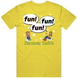 Shonen Knife Fun Fun Fun vintage retro daisy yellow T Shirt Shonen Knife Fun Fun Fun vintage retro daisy yellow T Shirt