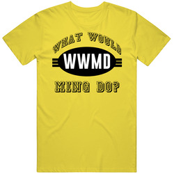 What Would Ming Do Wwjd Parody Custom Name vintage retro daisy yellow T Shirt