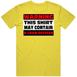 Warning Contains A Loan Officer vintage retro daisy yellow T Shirt Warning Contains A Loan Officer vintage retro daisy yellow T Shirt