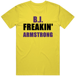 B J Armstrong Freakin Sports Basketball Los Angeles California vintage retro daisy yellow T Shirt B J Armstrong Freakin Sports Basketball Los Angeles California vintage retro daisy yellow T Shirt