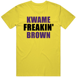 Kwame Brown Freakin Sports Basketball Los Angeles California vintage retro daisy yellow T Shirt Kwame Brown Freakin Sports Basketball Los Angeles California vintage retro daisy yellow T Shirt