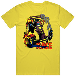Drag Racing Retro Racing vintage retro daisy yellow T Shirt Drag Racing Retro Racing vintage retro daisy yellow T Shirt