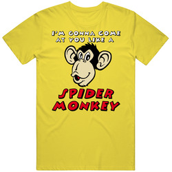 Talladega Nights Spider Monkey vintage retro daisy yellow T Shirt Talladega Nights Spider Monkey vintage retro daisy yellow T Shirt