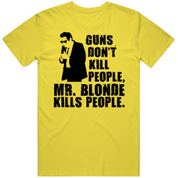 Mr Blonde Reservoir Dogs vintage retro daisy yellow T Shirt Mr Blonde Reservoir Dogs vintage retro daisy yellow T Shirt