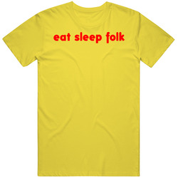 Eat Sleep Folk Flight Of The Concords Tv vintage retro daisy yellow T Shirt Eat Sleep Folk Flight Of The Concords Tv vintage retro daisy yellow T Shirt