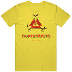 Montecristo vintage retro daisy yellow T Shirt Montecristo vintage retro daisy yellow T Shirt