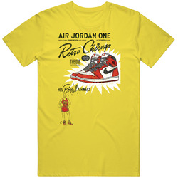 Air Jordan Vintage Michael Jordan Running Shoe Ad Basketball Fan vintage retro daisy yellow T Shirt Air Jordan Vintage Michael Jordan Running Shoe Ad Basketball Fan vintage retro daisy yellow T Shirt