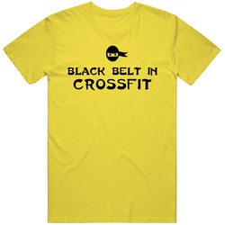Black Belt In Crossfit Sport Hobby Master vintage retro daisy yellow T Shirt Black Belt In Crossfit Sport Hobby Master vintage retro daisy yellow T Shirt