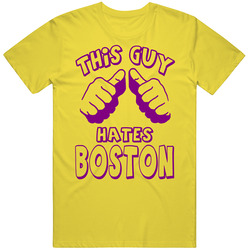 This Guy Hates Boston La Basketball Lakers vintage retro daisy yellow T Shirt This Guy Hates Boston La Basketball Lakers vintage retro daisy yellow T Shirt