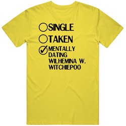 Single Taken Dating Wilhemina W Witchiepoo H R Pufnstuf vintage retro daisy yellow T Shirt Single Taken Dating Wilhemina W Witchiepoo H R Pufnstuf vintage retro daisy yellow T Shirt