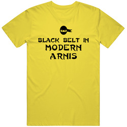 Black Belt In Modern Arnis Sport Hobby Master vintage retro daisy yellow T Shirt