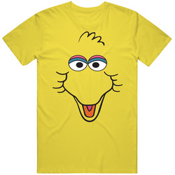 Sesame Street Big Bird Face Kids Tv Educational Tv Show vintage retro daisy yellow T Shirt Sesame Street Big Bird Face Kids Tv Educational Tv Show vintage retro daisy yellow T Shirt