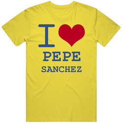 Pepe Sanchez California I Love Heart Basketball Hockey Baseball Football vintage retro daisy yellow T Shirt