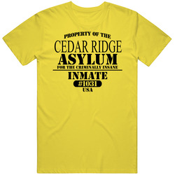 City Insane Asylum Inmate Halloween Costume Customizable vintage retro daisy yellow T Shirt City Insane Asylum Inmate Halloween Costume Customizable vintage retro daisy yellow T Shirt