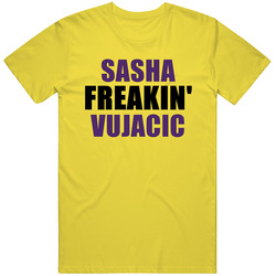 Sasha Vujacic Freakin Sports Basketball Los Angeles California vintage retro daisy yellow T Shirt Sasha Vujacic Freakin Sports Basketball Los Angeles California vintage retro daisy yellow T Shirt