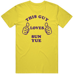 Sun Yue This Guy Loves Basketball Hockey Baseball Football vintage retro daisy yellow T Shirt Sun Yue This Guy Loves Basketball Hockey Baseball Football vintage retro daisy yellow T Shirt