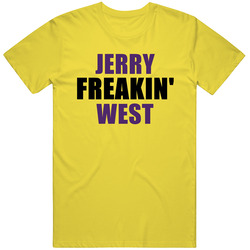 Jerry West Freakin Sports Basketball Los Angeles California vintage retro daisy yellow T Shirt Jerry West Freakin Sports Basketball Los Angeles California vintage retro daisy yellow T Shirt