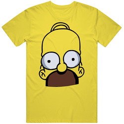 Homer Simpson Funny Simpsons Tv Show vintage retro daisy yellow T Shirt Homer Simpson Funny Simpsons Tv Show vintage retro daisy yellow T Shirt