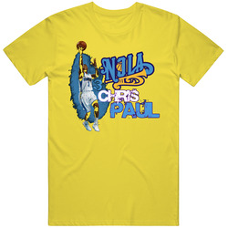 Chris Paul New Orleans Hornets Basketball vintage retro daisy yellow T Shirt Chris Paul New Orleans Hornets Basketball vintage retro daisy yellow T Shirt