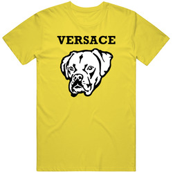 Versace Boxer Big Head Pet Best Friend Dog Lover vintage retro daisy yellow T Shirt Versace Boxer Big Head Pet Best Friend Dog Lover vintage retro daisy yellow T Shirt