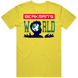Beakmans World Science Kids vintage retro daisy yellow T Shirt Beakmans World Science Kids vintage retro daisy yellow T Shirt