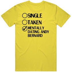 Single Taken Dating Andy Bernard The Office Subtle Sexuality vintage retro daisy yellow T Shirt Single Taken Dating Andy Bernard The Office Subtle Sexuality vintage retro daisy yellow T Shirt