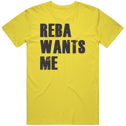 Reba Wants Me Parody Funny Custom Name Love vintage retro daisy yellow T Shirt