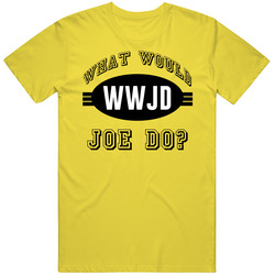 What Would Joe Do Wwjd Cool Name Parody vintage retro daisy yellow T Shirt